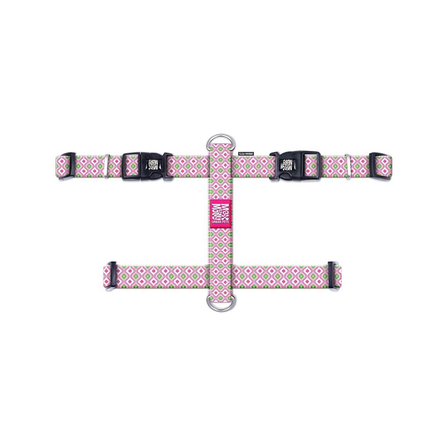 Max & Molly H-Hondenharnas - Retro Pink 3 Max & Molly H-Hondenharnas - Retro Pink